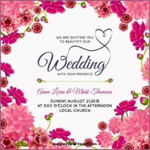 Indian Wedding Invitation Templates Free Download
