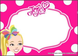 Jojo Siwa Birthday Invitations Free