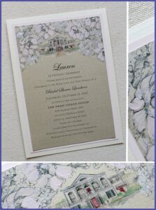 Light Pink And Gold Wedding Invitations