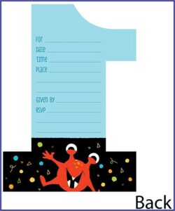 Little Monster 1st Birthday Invitations