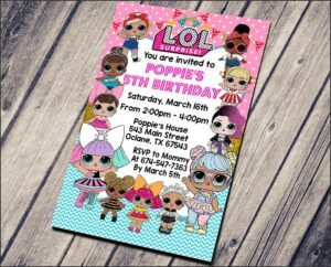 Lol Surprise Doll Free Invitations