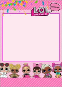 Lol Surprise Doll Invitations Template