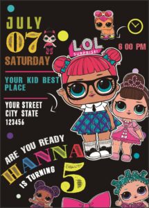 Lol Surprise Doll Online Invitations
