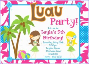 Luau Birthday Invitations Online