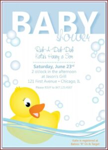 Mermaid Baby Shower Invitation Template Free