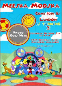 Mickey Mouse Clubhouse Birthday Invitations