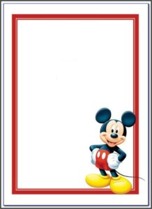 Mickey Mouse Clubhouse Free Invitation Template