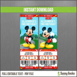 Mickey Mouse Clubhouse Invitations