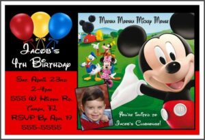 Mickey Mouse Clubhouse Party Invitations