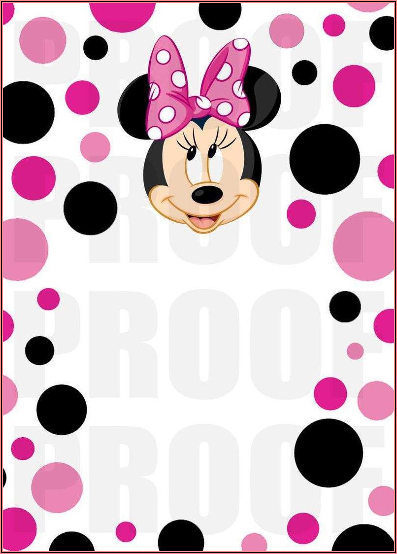 Minnie Mouse Invitation Template Online