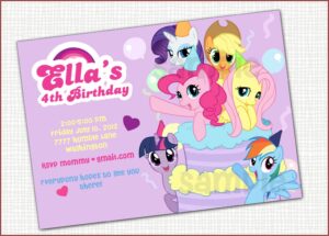 My Little Pony Birthday Invitation Ideas