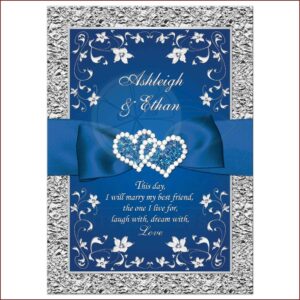 Navy Blue And Silver Wedding Invitations Canada