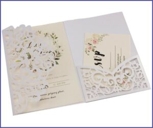 Navy Blue Wedding Invitation Ideas