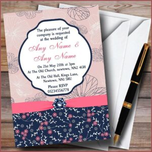 Navy Blue Wedding Invitations Uk