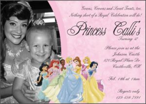 Personalized Disney Princess Birthday Invitations