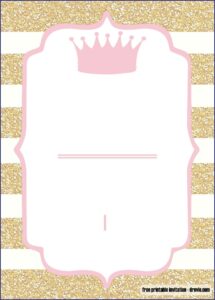 Pink And Gold Invitation Template