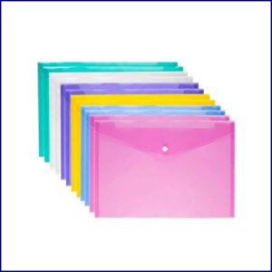 Plastic Envelope Folder With Snap Closure