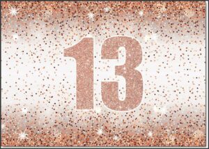 Rose Gold 13th Birthday Party Invitations