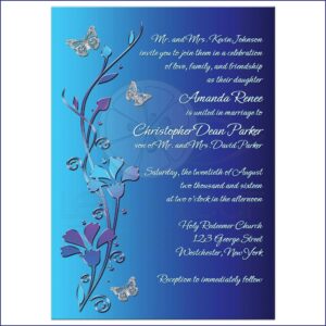 Royal Blue Wedding Invitation Background Designs Free Download