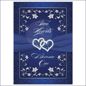 Royal Blue Wedding Invitation Background Hd