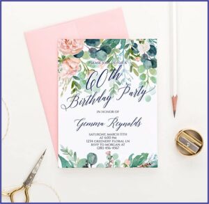 Surprise 60th Birthday Invitations