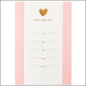 Sweet Baby Girl Invitations