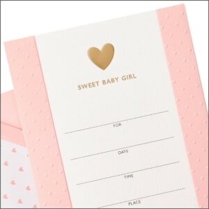 Sweet Baby Girl Shower Invitations
