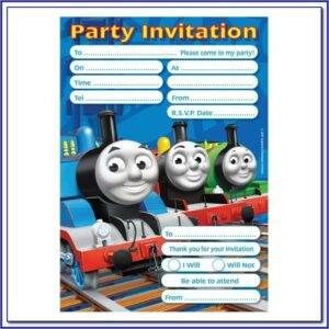Thomas The Train Birthday Invitations Template Free