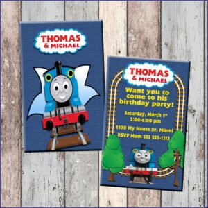 Thomas The Train Evite Invitations