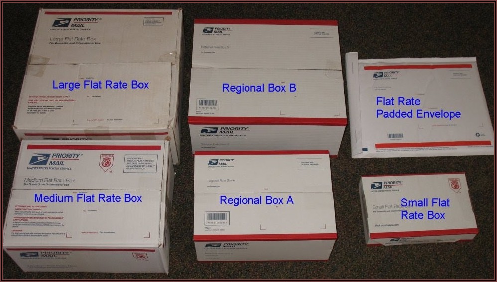 Usps Mailing Boxes Sizes And Rates