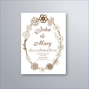 Wedding Invitation Background Vector Free Download