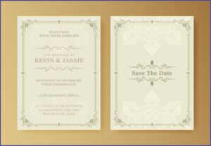 Wedding Invitation Background White
