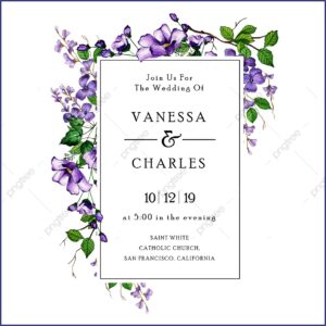 Wedding Invitation Card Background Png