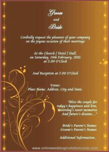 Wedding Invitation Design Templates Free Download