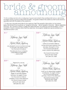 Wedding Invitation Wording Etiquette Couple Hosting