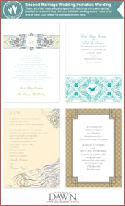 Wedding Invitation Wording For Second Marriages Samples