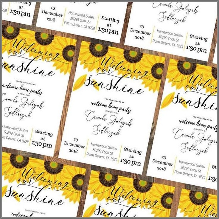 Welcome Home Baby Girl Invitations