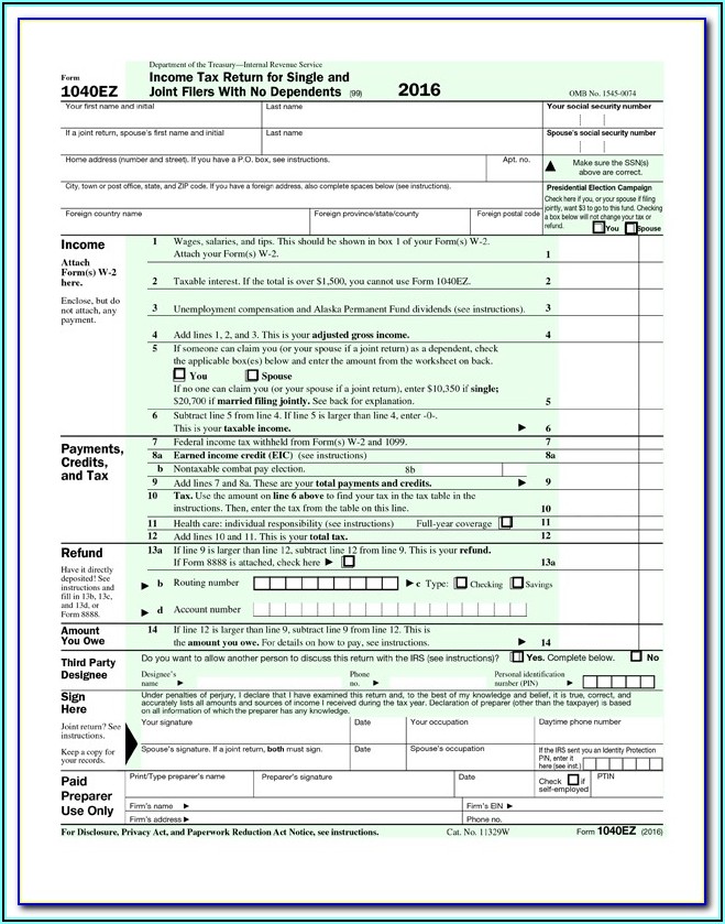 1040 Form 2013 Fillable