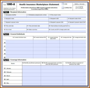 1094 And 1095 Tax Forms