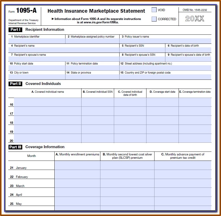 1094 And 1095 Tax Forms