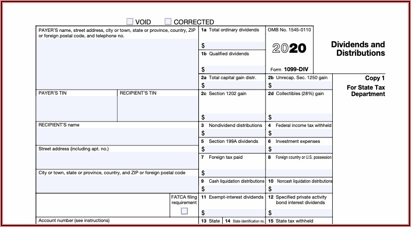 1099 Federal Tax Form 2020