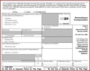 1099 Nec Printable Form Free