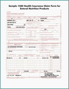 1500 Claim Form Sample