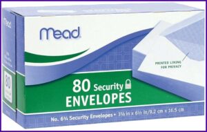 3 12 X 6 Inch Envelopes