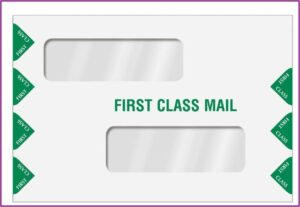 6 X 9 Double Window Envelopes
