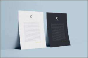 A4 Envelope Mockup Free Psd
