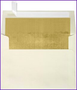 A7 Gold Foil Lined Envelopes