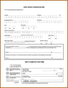 Ach Form Template Free