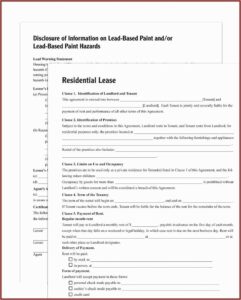 Adams Residential Lease Agreement