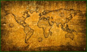 Ancient World Map Wallpaper
